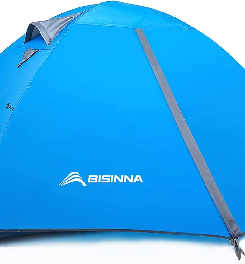 BISINNA 2/4 Person Camping Tent Lightweight Waterproof Backpacking Tent