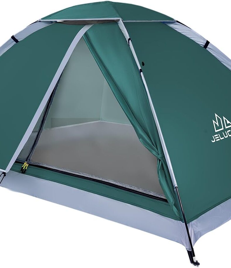 JELUCAMP 1/2/4/6 Person Dome Tents for Camping Lightweight Backpacking Tent